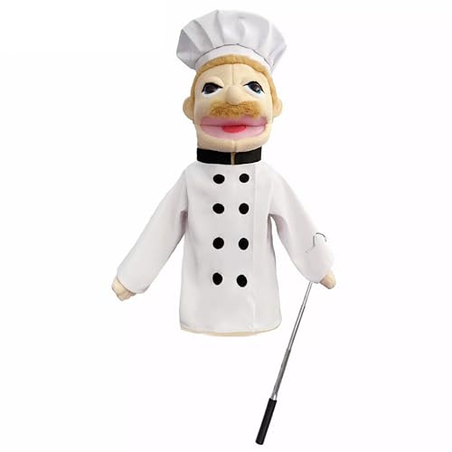 LOMTRATS Theater-Handpuppen für Kinder inklusive Lehrer Polizist Bauer Pirat Detektiv usw.mit beweglichen offenen Mündern perfekt zum Geschichtenerzählen Unterrichten als Festgeschenk 1 Stück