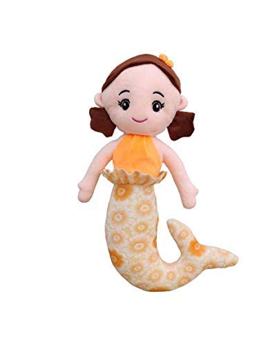 Galaxy Soft Toys Plush Stuffed for Kids Boys Girls Large Size Teddy Cute Kids Birthday Gift (35 CM, Mermaid (Yellow))