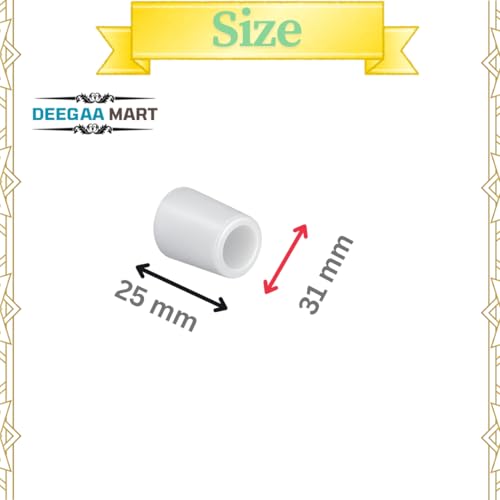 Image of White PVC Door Stopper Bumper with Silencer Protects Doors & Walls (1 inch, 15, Count)