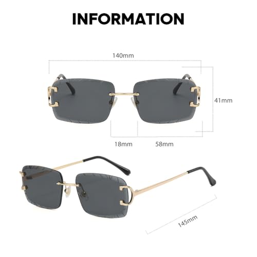 Lunettes sans monture légères anti-marques pour nez sensible en métal