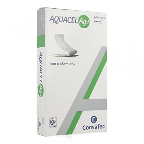 Aquacel Ag+, cerotto in nastro per ferite, 45 x 1 cm