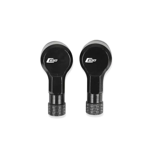 Bouchon de valve étanche en aluminium Black A pour potence de moto BMW C650 Sport