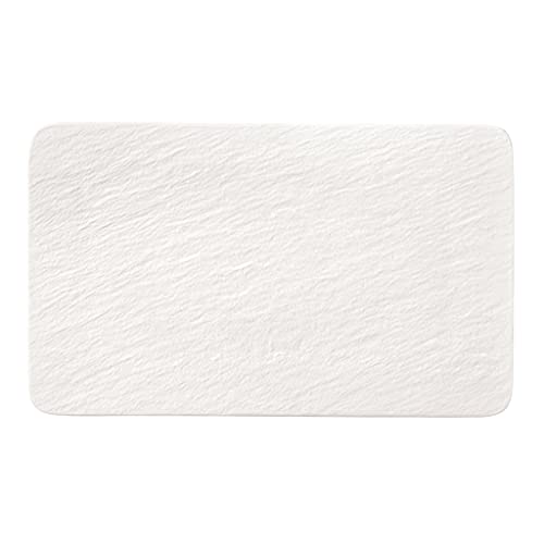 Villeroy & Boch 10-4240-2772 Manufacture Rock Blanc Multifonctions rectangulaire, Assiette en Porcelaine Premium, résiste au Lave-Vaisselle, Blanche