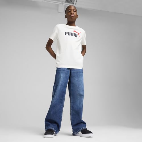 Image of Puma Boy Cotton Solid Regular Fit Tees
