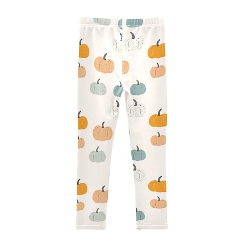 Cartoon Pumpkin Thanksgiving Girls Casual Leggings for Kids Printed Long Pant Bottoms Stretch and Soft2