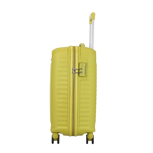 Image of Kamiliant by American Tourister Rock-Lite Small 55 Cm Cabin Hard Sided Trolley Bag for Men & Women, Suitcase 35L for Travel with 3 Digit Combination Lock - Cress Green