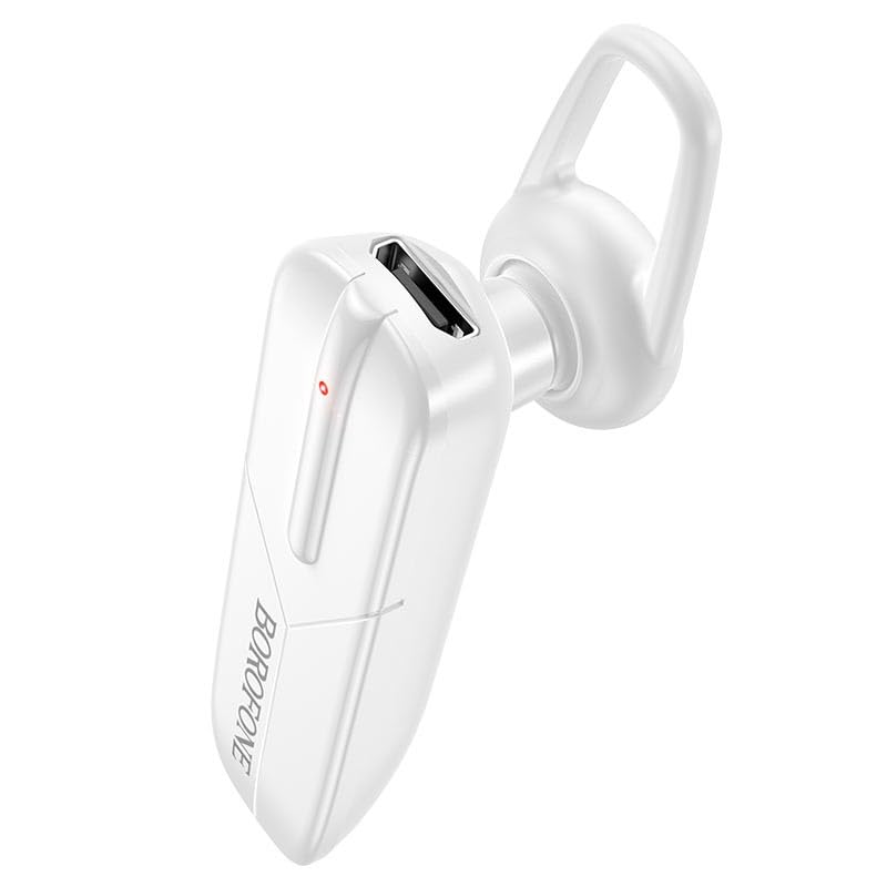 Auriculares inalámbricos Borofone BC36 Lucky Business Bluetooth de botón blanco 2