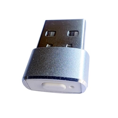 Kueohse Mini Mouse Jiggler BotóN de Encendido/Apagado USB Simulador de Movimiento del Mouse para Oficina AutomáTico Indetectable Mouse Jiggler Plata