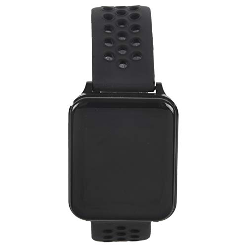 SAROAD Reloj inteligente P1 para mujeres y hombres, deportivo, IP67, monitor de actividad física, frecuencia cardíaca, monitor de sueño, GPS, color negro
