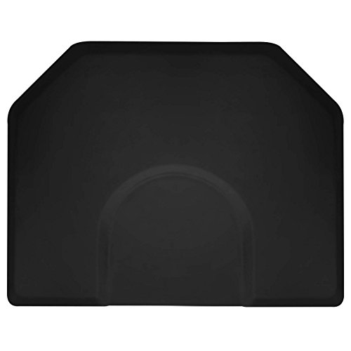 Saloniture 5 Ft. X 4 Ft. Salon & Barber Shop Chair Anti-Fatigue Mat - Black Hexagon - 1 In. Thick #TOP2