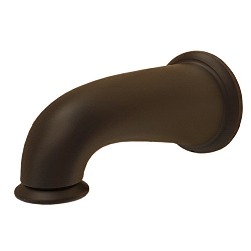 Danco 10320 Tub Spout, 8 Inches/Pull Down Diverter, Oil Rubbed Bronze, Brushed Nickel