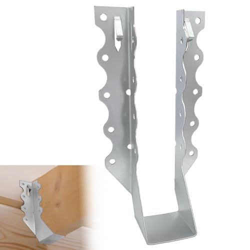 [25 Pack] 2x8 Joist Hanger, 18 Gauge LU28 Galvanizing Face Mount Joist Hangers, Wood Hurricane Ties, Rafters Tie