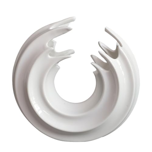 Jarrón de cerámica resistente jarrón blanco estable para mesa 2