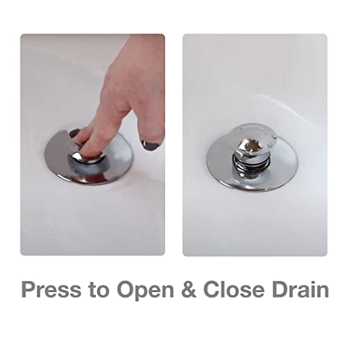 Danco 10528 Ez Drain Cover For Bathtub, Chrome 4.6 X 4.4 X 5.9 Inches #TOP2
