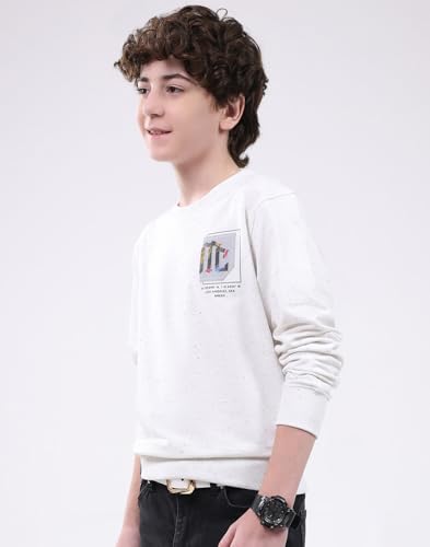 Image of Monte Carlo Boys Printed Regular Fit Round Neck Full Sleeve T-Shirt | Comfortable Kids wear | Fun Printed Style | Soft Cotton Casual Outfit | Full Sleeve T-Shirt for Boy's