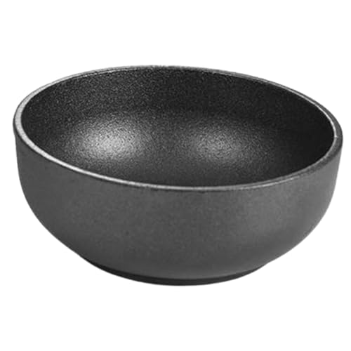 ULTECHNOVO Tazón De Hierro Fundido Para Bibimbap Compacto, Cuenco Reutilizable De Cocina, Resistente y Práctico Para Arroz, Ensaladas y Uso Diario Hogar, Multifunción, Color Natural