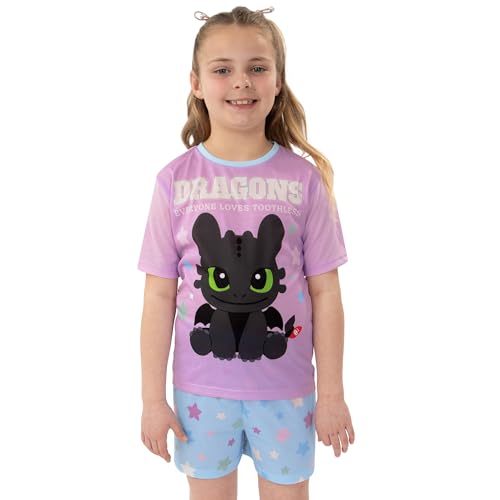 How To Train Your Dragon Pajamas, Toothless Girls Pajamas, Dragon Kids Pjs, Long Sleeve Girls Pajama Set2