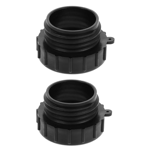MAGICLULU Adaptador de contenedor IBC de 2 piezas: rosca fina a rosca gruesa, conector de manguera, adaptador de drenaje para tanque de agua, equipo de riego de jardín.