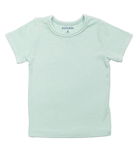 Avauma Newborn Baby Little Boys Girls Snug-Fit Pajamas Summer Short Sets Pjs Kids Clothes (S/Mint) #TOP1