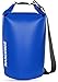 Floating Waterproof Dry Bag Backpack 5L/10L/20L/30L/40L, Roll Top Sack Keeps Gear Dry Pack for Kayaking Rafting Boating Swimming Camping Hiking Beach Fishing Skiing Snowboarding (Dark Blue, 20L)