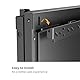 Ewent TV-Ständer mit Rollen für Plasma/LCD/LED-Bildschirme 60–100, bis 95 kg, Manuelle Höhenverstellung ohne Kraftaufwand, mit Kabelführung, VESA max. 800x600 mm, Mobiler TV-Wagen Schwarz