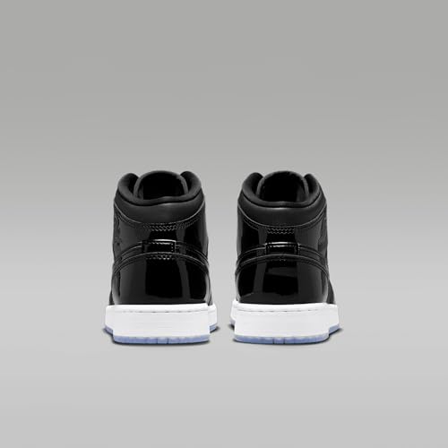 Image of Jordan Boy's Air 1 Mid SE (Big Kid) Black /Dark Concord /White 4.5 Big Kid M
