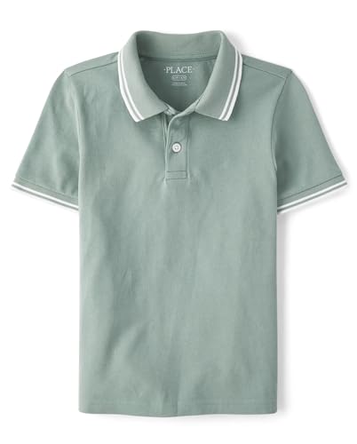 Image of The Children's Place Boys' Uniform Short Sleeve Pique Polo