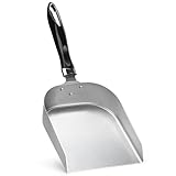 Grande Capacité: Avec ses dimensions de 19x17.8 cm et une hauteur de 4,5cm, cette pelle en inox permet de déplacer facilement de grandes quantités de légumes, viandes, burgers, riz sauté, frites, popcorn ou bonbons. Idéal pour améliorer l’efficacité en cuisine.