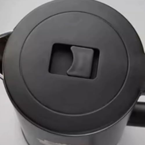 Tetera eléctrica de acero inoxidable con gran capacidad negra miniatura 5