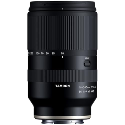 Tamron 18-300mm F/3.5-6.3 Di III-A VC VXD Lens for Sony E APS-C Mirrorless Cameras (Black)