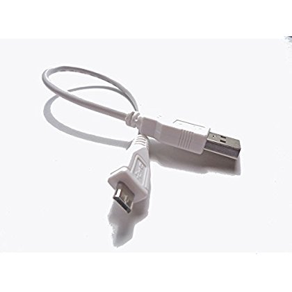 White 25cm Short Small USB Data Sync Charge Cable for - Nokia N81 8GB - (fast charging)
