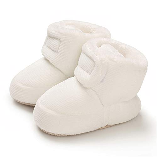 Image of LAFEGEN Baby Booties for Boys Girls with Soft Lining Non Slip Gripper Newborn Infant Slipper Socks Toddler First Walker Crib Shoes 0-18 Months
