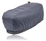 EL JEFE Gray Winch Cover Dust-Proof, Waterproof, UV & Mildew-Resistant Winch Protection Cover W/Sewn-in Elastic Band | Ideal for Electric Winches Up to 17500 Lbs (Gray)