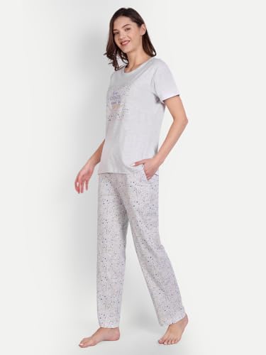 Image of Bedtime story Cotton Night Suit for Women Girls | Women's Cotton Printed Pant & Top Night Suit Set Pyjama Set Sleepwear Nightwear Nightdress Loungewear