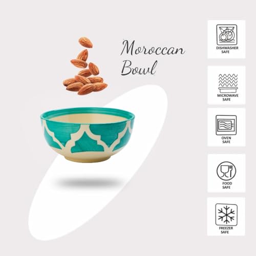 Image of Ceramic Bowl Set | 2-Piece Lightweight Crockery for Daily Use | Seafoam Green Ramen & Snack Bowls (200ml Each) | Elegant Microwave & Dishwasher Safe | Perfect Christmas & New Year Gift