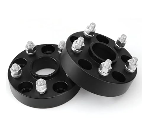 Entretoises de roue PCD 5x120 CB 62.6mm de 25mm d'épaisseur avec écrous et goujons M14x1,5