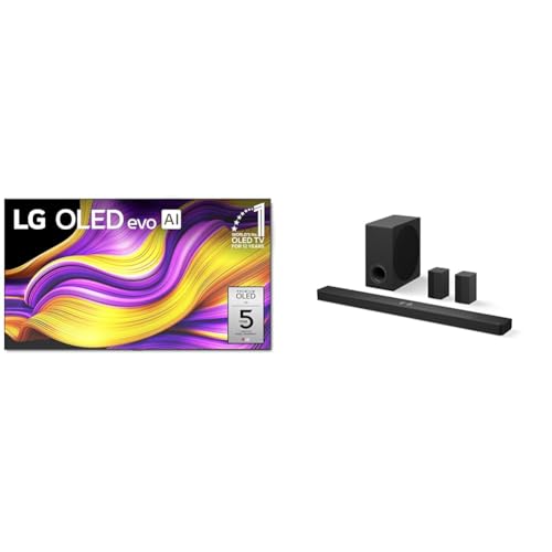 Image of LG 97 inch OLED evo G5 Series 4K Smart TV Bundle with S90TR 7.1.3-Channel OLED evo TV Matching Home Theater Soundbar with Rear Surround Speakers and Wireless Subwoofer, Wow Orchestra, Dolby Atmos