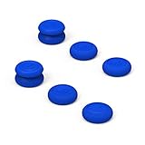 Skull & Co. Skin, CQC and FPS Thumb Grip Set Joystick Cap Analog Stick Cap for Nintendo Switch Pro Controller & PS4 / Slim/Pro Controller- Blue, 3Pairs(6pcs)