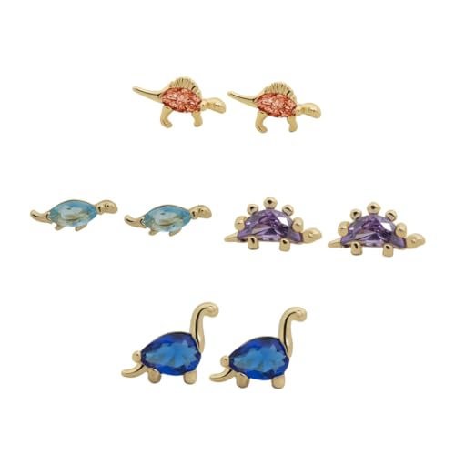 Yardenfun Pendientes De De Dibujos Animados 4 Pares Accesorios De Orejas 18k Decoración