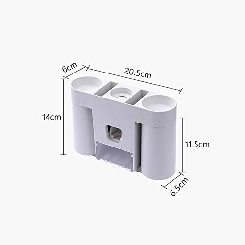 Wall Mounted Toothbrush Holder Automatic Agent Toothpaste Dispenser Wash Set Mouthwash Cup Couple Wall Mounted Dental Appliances