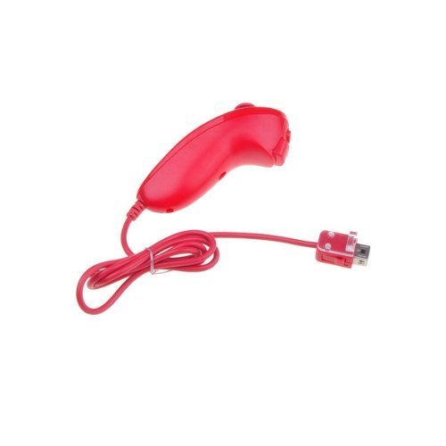 Waterwood Red Nunchuck Game Controller for Nintendo Wii Console