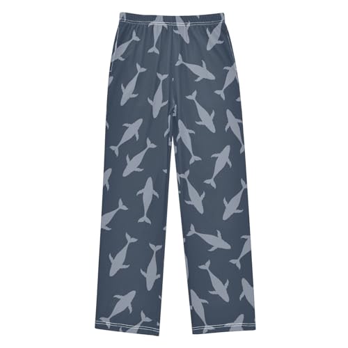 Boys' Pants Whale Sea Animal Long Bottoms Jogger Pants Elastic Waist Trousers with Pockets S-XL