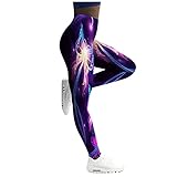 Butterfly Print Workout Leggings for Women Tummy Control Slim Graphic High Waisted Sport Training...