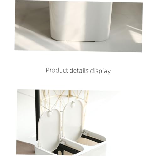 Caneca de basura rectangular con compartimentos duales miniatura 2