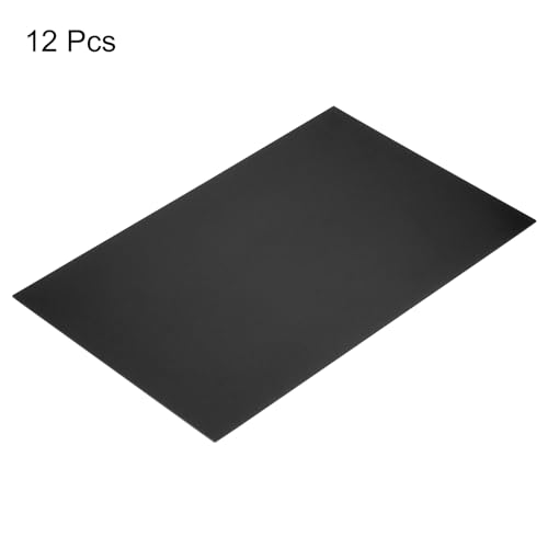 Image of MECCANIXITY ABS Engraving Double Color Sheet 7x11inch Black /White for Badge, Sign, DIY Carving Pack of 12