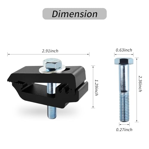 Qymopay 6974467619959 Aluminum Mounting Clamps Tonneau Cover Clamps Truck Topper Clamps thumb #1