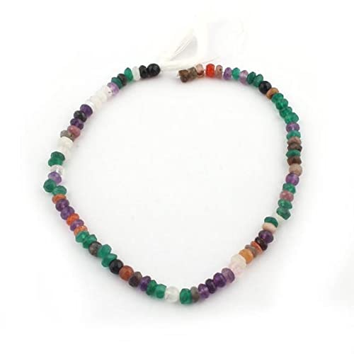 Mix stone roundles beads 7mm, rang de pierres naturelles pour réparer et créer des bijoux