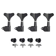 KAISH sealed bass tuning keys, compatible with most Ibanez/Yamaha/Schecter/Warwick/Washburn and other similar style electric/acoustic basses with a headstock tuner hole size of 14mm (9/16") 18:1 Tuning Ratio for excellent tuning accuracy and minimal ...