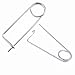8PCS Steel Brooch Shape Cotter Safety Pins, M3 Spring Pin Wire Lock Pin Quick Lock Brooch Locking Fastener for Farm Lawn Garden Hitch