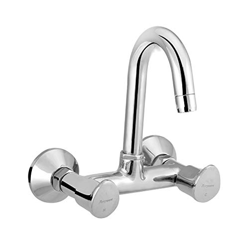 Parryware G4735A1 Droplet (Quarter Turn Range with Ceramic Innerhead) Wall Mounted Sink Mixer